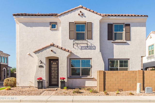 view of mediterranean / spanish house