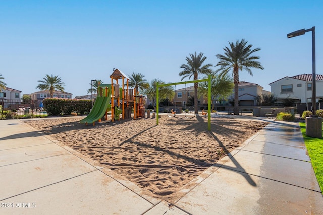 view of jungle gym