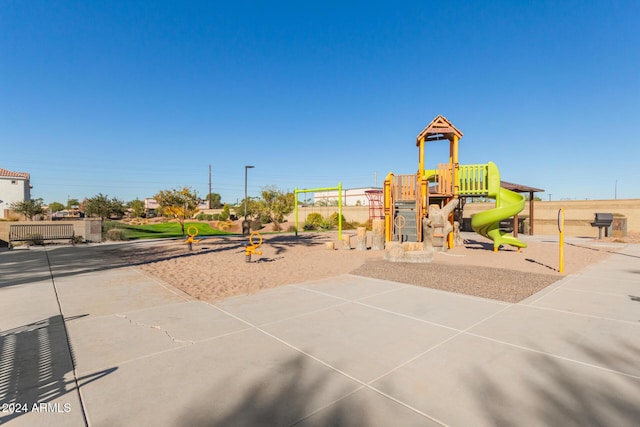 view of jungle gym