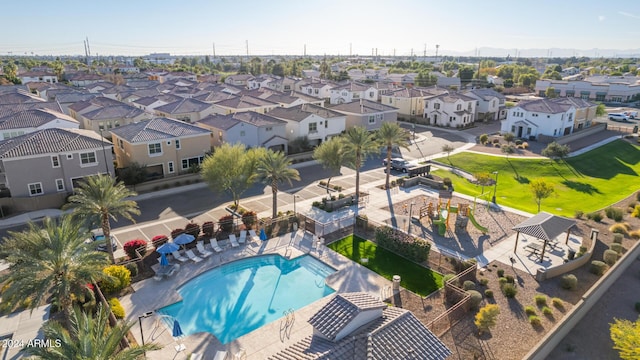 birds eye view of property