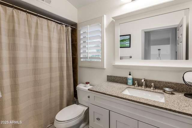 1633 W Acoma Dr, Phoenix, AZ 85023 - full bath featuring toilet, visible vents, and vanity