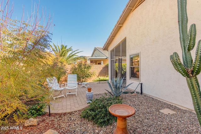 exterior space with a patio