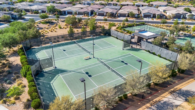 1335 W Via Del Oro, San Tan Valley, AZ 85140 - view of tennis court featuring a residential view