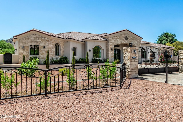 view of mediterranean / spanish house