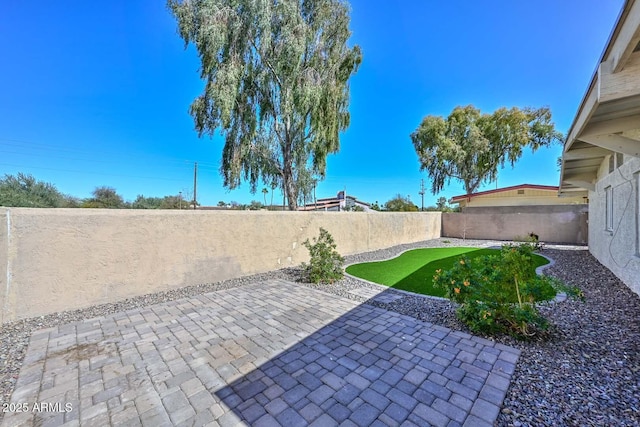 view of patio / terrace featuring a fenced backyard