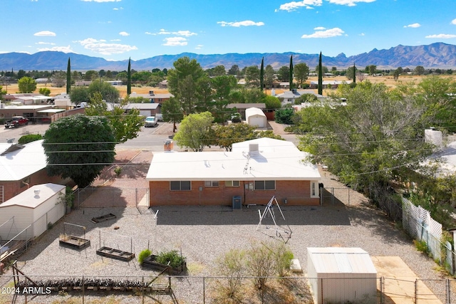 322 N Flynn Jans Ct, Pearce, AZ 85625 - aerial view of property and surrounding area with a mountain backdrop