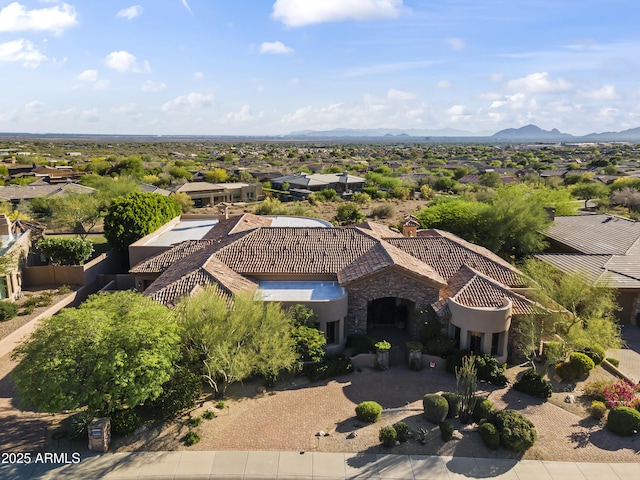 13249 E Summit Dr, Scottsdale, AZ 85259 - aerial perspective of suburban area with mountains