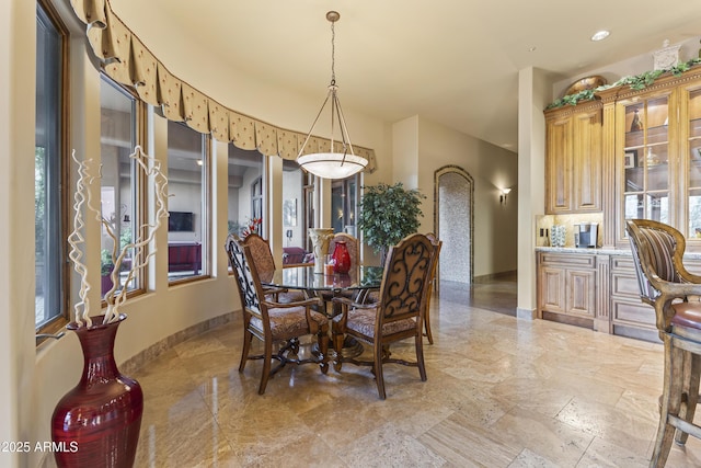 13249 E Summit Dr, Scottsdale, AZ 85259 - dining area featuring baseboards