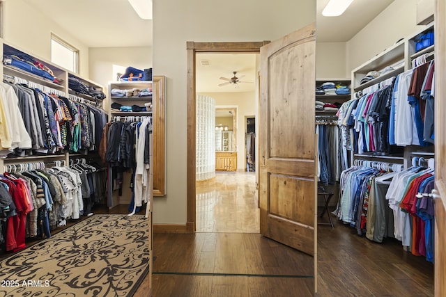 13249 E Summit Dr, Scottsdale, AZ 85259 - spacious closet with hardwood / wood-style floors
