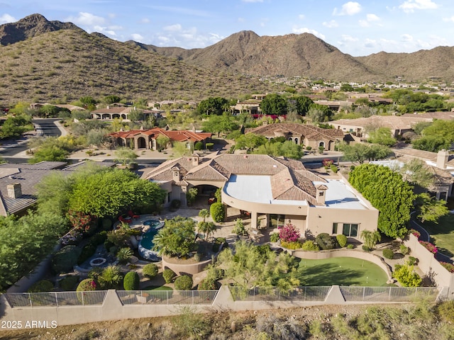 13249 E Summit Dr, Scottsdale, AZ 85259 - aerial view of residential area with a mountainous background