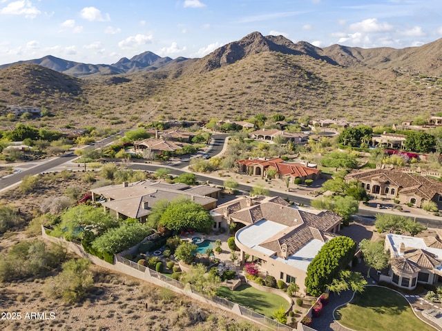 13249 E Summit Dr, Scottsdale, AZ 85259 - aerial perspective of suburban area with a mountain backdrop
