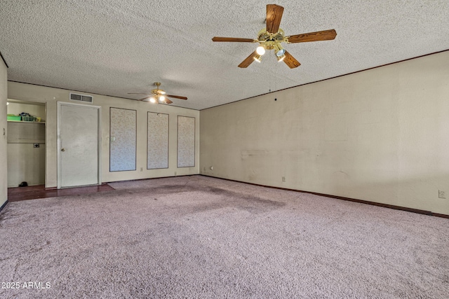 6015 W Acoma Dr, Glendale, AZ 85306 - unfurnished bedroom with carpet floors, a textured ceiling, and ceiling fan
