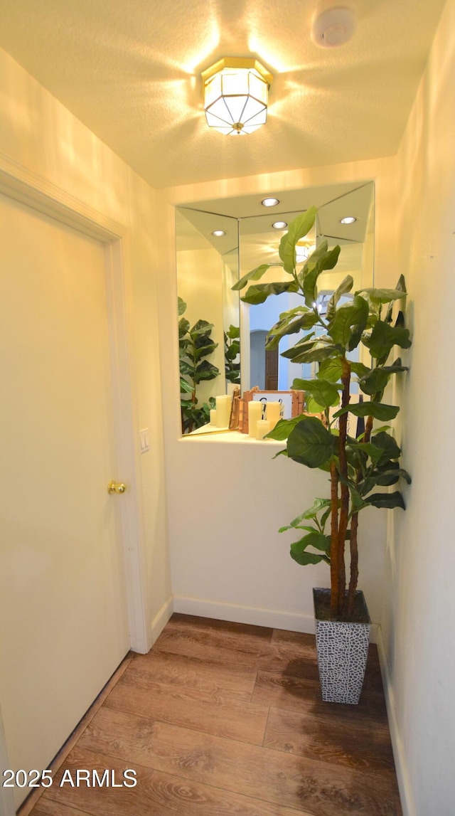 520 E Appaloosa Rd, Gilbert, AZ 85296 - hall with baseboards and wood finished floors