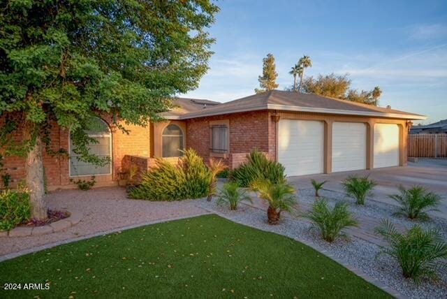 ranch-style house with a garage