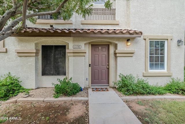 view of entrance to property