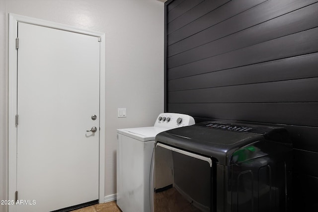 3592 E Sandwick Dr, San Tan Valley, AZ 85140 - clothes washing area featuring washing machine and clothes dryer and laundry area