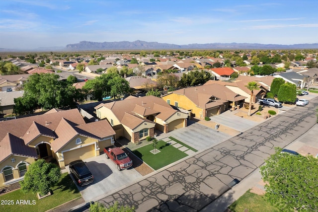 3592 E Sandwick Dr, San Tan Valley, AZ 85140 - drone / aerial view with a residential view and a mountain view