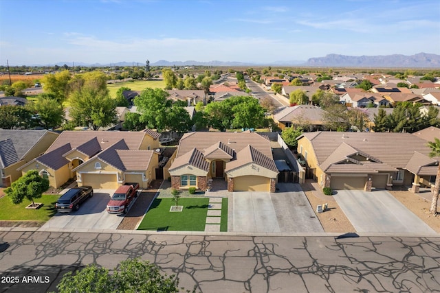 3592 E Sandwick Dr, San Tan Valley, AZ 85140 - aerial view with a mountain view and a residential view
