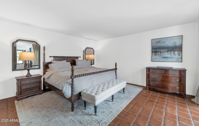 view of tiled bedroom