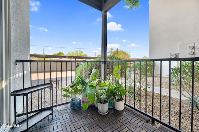 view of balcony