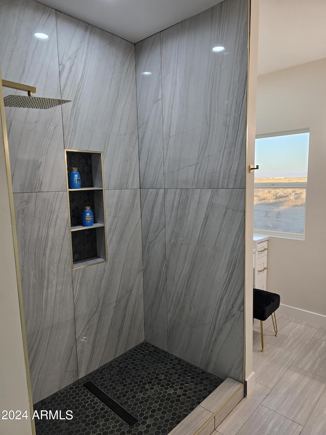 38422 W Buckeye Rd, Tonopah, AZ 85354 - full bathroom with a marble finish shower and baseboards