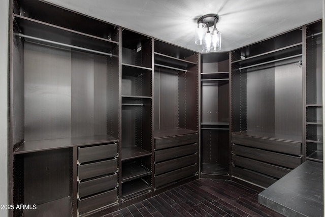 2501 E Campbell Ave, Phoenix, AZ 85016 - walk in closet with dark wood finished floors