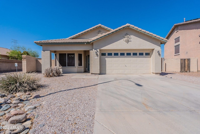 view of front of house featuring a garage