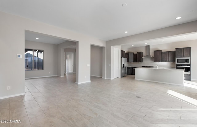 view of unfurnished living room