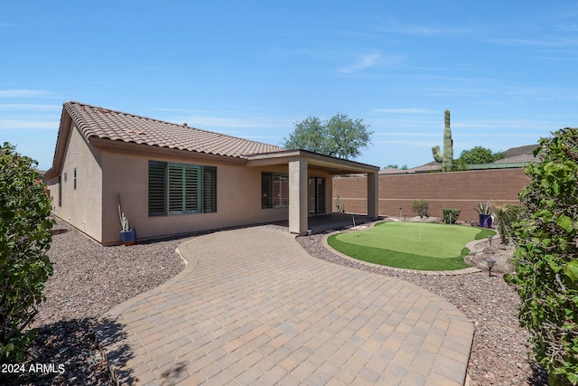 exterior space featuring a patio