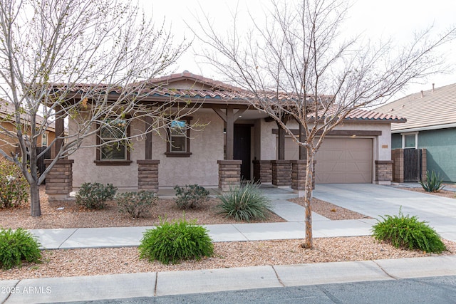 view of front of home featuring a garage