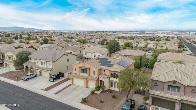 bird's eye view featuring a residential view