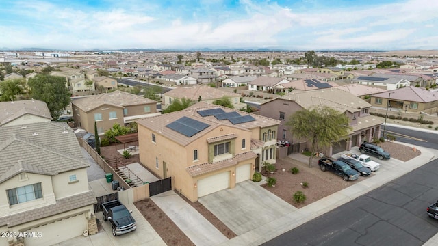 bird's eye view with a residential view