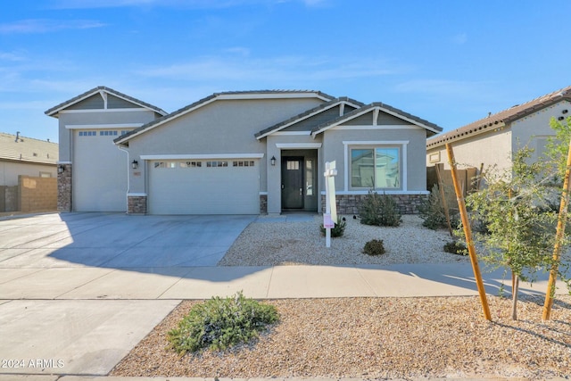 craftsman-style house featuring a garage