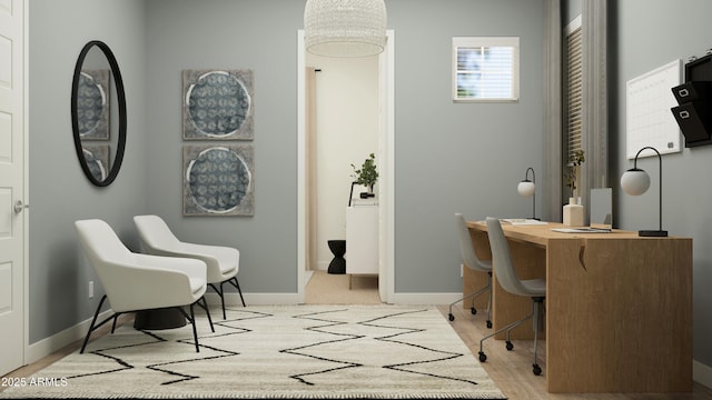 office with baseboards