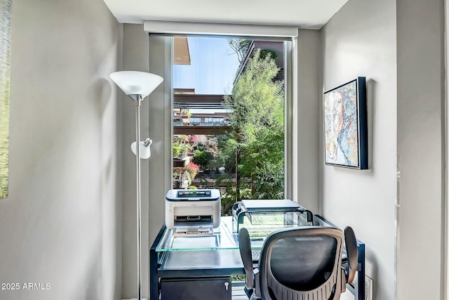 office area featuring plenty of natural light