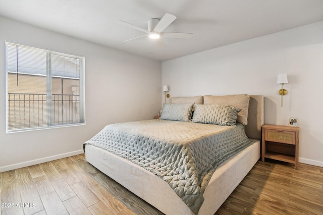 13842 N 40th Ave, Phoenix, AZ 85053 - bedroom with wood finished floors and ceiling fan