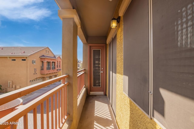 view of balcony