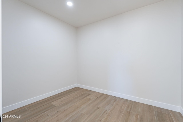 3877 S Veronica Ln, Gold Canyon, AZ 85118 - empty room featuring light wood finished floors, baseboards, and recessed lighting
