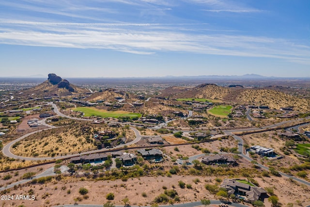 3877 S Veronica Ln, Gold Canyon, AZ 85118 - aerial view of property and surrounding area with a mountainous background and a desert landscape