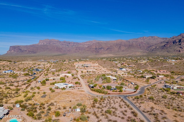 3877 S Veronica Ln, Gold Canyon, AZ 85118 - view of property location featuring a desert landscape, mountains, and rural landscape