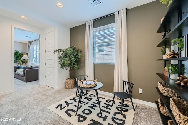 3340 S Lotus Ave, Mesa, AZ 85212 - living area featuring carpet floors and recessed lighting