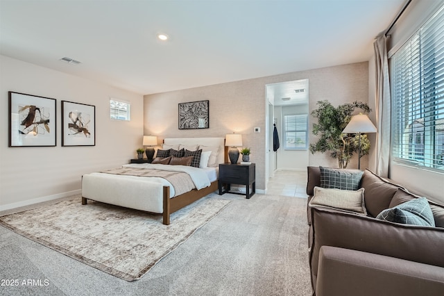 3340 S Lotus Ave, Mesa, AZ 85212 - bedroom with light colored carpet and recessed lighting