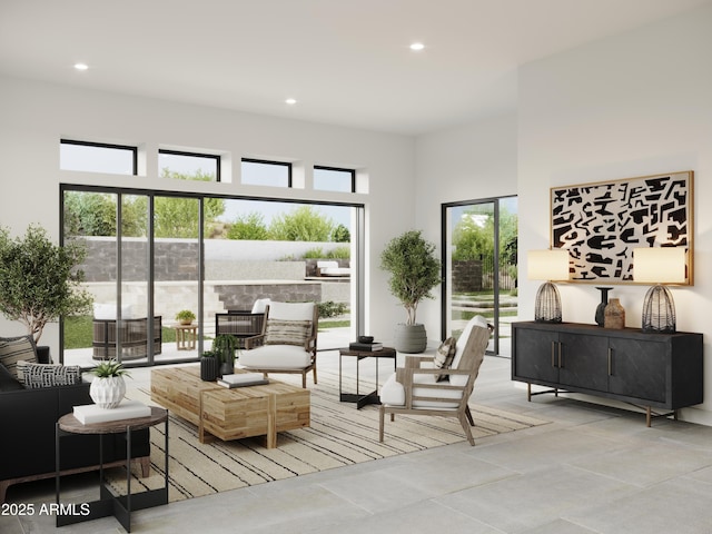 35065 N 83rd Pl Unit 4, Scottsdale, AZ 85266 - living area featuring recessed lighting