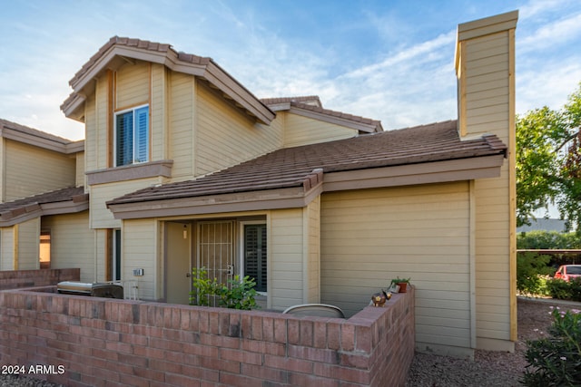 view of back of property