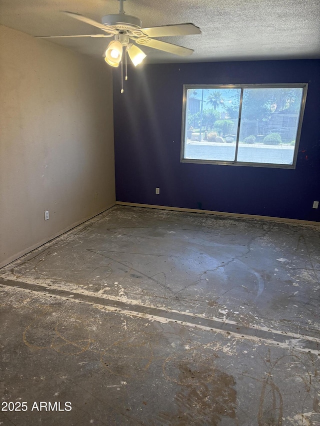 5542 W Monte Cristo Ave, Glendale, AZ 85306 - unfurnished room featuring a ceiling fan and a textured ceiling