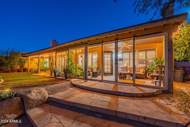 exterior space with a patio