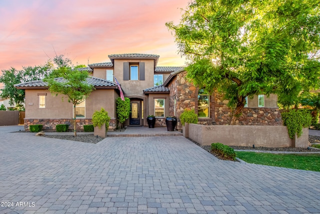 view of mediterranean / spanish-style home