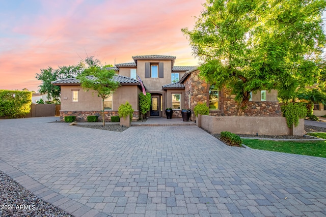 view of mediterranean / spanish-style house