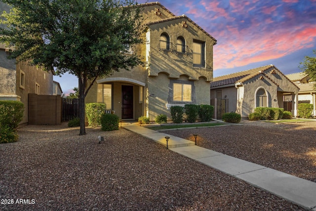 3476 E Orchid Ln, Gilbert, AZ 85296 - mediterranean / spanish-style home with stucco siding and a tile roof