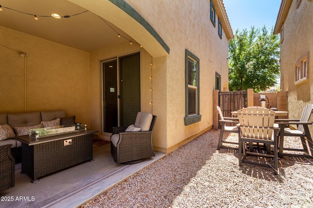 3476 E Orchid Ln, Gilbert, AZ 85296 - view of patio / terrace featuring outdoor lounge area and outdoor dining space
